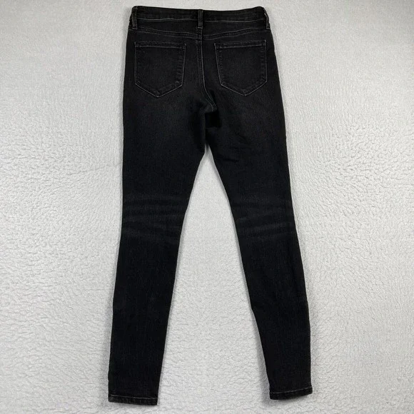 Athleta Jeans Womens 2 Sculptek Ultra Skinny Zip‎ Carbon Performance Minimal - Picture 2 of 16